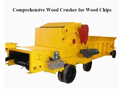 Stór getu viðar flísar vélartré útibú Shredder Crushing Machine