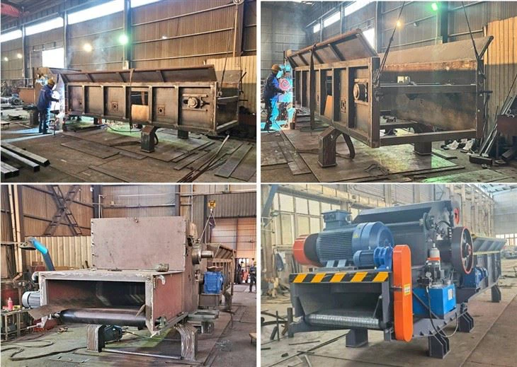 Industrial Wood Pallet Tree Log Waste Crushing Machine